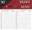 Compact Cassette: BASF  - Sound I 90