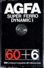 Compact Cassette: AGFA  - Super Ferro Dynamic I 60+6