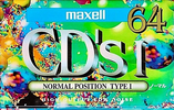 Compact Cassette Maxell CD's I 64 "CDS1-64G" Type I Normal 1994 Japan