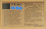 Compact Cassette:  Teac - CRC 60