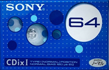 Compact Cassette: Sony  - CDix I 64