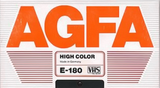 VHS, Video Home System: AGFA  - High Color 180