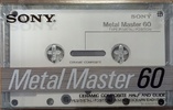 Compact Cassette: Sony  - Metal Master 60