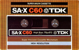 Compact Cassette: TDK  - SA-X 60