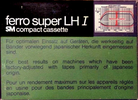 Compact Cassette: BASF  - Ferro Super LH I 90