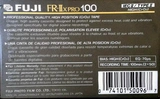 Compact Cassette Fuji FR-IIx Pro 100 Type II Chrome 1989 North America