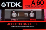 Compact Cassette: TDK  - A 60