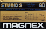 Compact Cassette Magnex Studio 2 60 Type II Chrome 1980 Europe