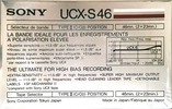 Compact Cassette: Sony  - UCX-S 46