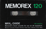 Compact Cassette: Memorex  - MRX2 Oxide 120