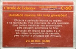 Compact Cassette Circulo de Leitores 60 Type I Normal Portugal