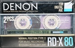 2 pack Denon RD-X 80 Type I Normal 1986 Japan