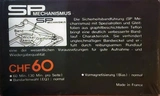 Compact Cassette Sony CHF 60 Type I Normal 1983 Germany