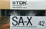 Compact Cassette: TDK  - SA-X 42