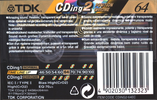 Compact Cassette: TDK  - CDing 2 64