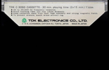 Compact Cassette TDK SD 30 "C-30SD" Type I Normal 1972 Europe