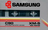 Compact Cassette Samsung XM-5 90 Type II Chrome 1985 Europe