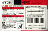 Compact Cassette: TDK  - AE 90