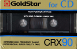 Compact Cassette Goldstar CRX 90 Type II Chrome 1989 South Korea