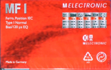 Compact Cassette Melectronic MF I 60 Type I Normal 1990 Germany