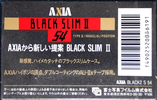 Compact Cassette: FUJI AXIA - Black Slim II 54