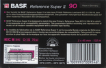 Compact Cassette: BASF  - Reference Super II 90