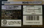 Compact Cassette Denon RD-XS 40 "RD-XS40P" Type I Normal 1990 Japan