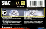 Compact Cassette: Sunkyong Magnetic Limited (SKM) SKC - ZX 60