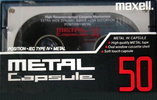 Compact Cassette: Maxell / Hitachi Maxell - Metal Capsule 50