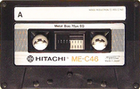 Compact Cassette Hitachi ME 46 Type IV Metal 1981 Europe