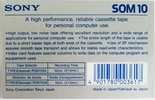 Compact Cassette Sony SOM 10 Computer Cassette 1983 Europe