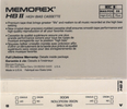 Compact Cassette: Memorex  - HB II 90