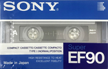 Compact Cassette: Sony  - Super EF 90