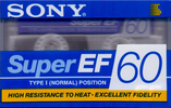 Compact Cassette: Sony  - Super EF 60