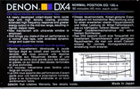 Compact Cassette: Nippon Columbia / Denon Denon - DX4 90