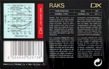 Compact Cassette: RAKS  - DX 100