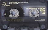 Compact Cassette: FUJI AXIA - PS-Metal 40