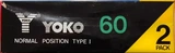 2 pack Yoko 60 Type I Normal 1987 Worldwide