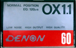 Compact Cassette: Nippon Columbia / Denon Denon - OX1.1 60