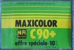 Compact Cassette: Unknown Maxicolor -  90