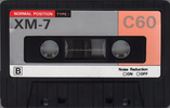 Compact Cassette Xside 60 "XM-7" Type I Normal 1980 South Korea