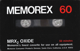 Compact Cassette: Memorex  - MRX2 Oxide 60