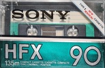 Compact Cassette Sony HFX 90 Type I Normal 1982 North America