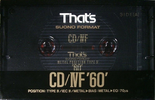 Compact Cassette: Taiyo Yuden Thats - CD-IVF 60