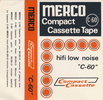 Compact Cassette: Unknown Merco -  60