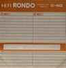 Compact Cassette: Unknown Rondo -  60