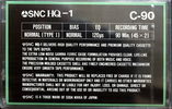 Compact Cassette:  SNC - HQ-1 90