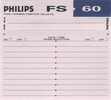 Compact Cassette:  Philips - FS 60