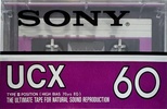 Compact Cassette Sony UCX 60 Type II Chrome 1982 USA