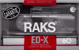 Compact Cassette: RAKS  - ED-X 60